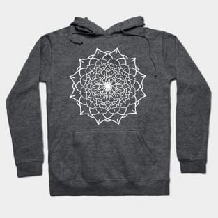 WHITE MANDALA Hoodie